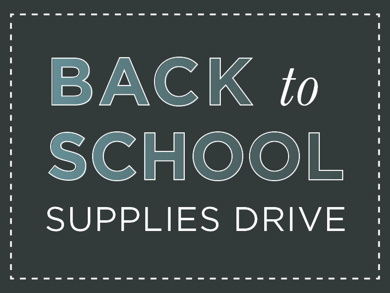 Back to School Supplies Drive Back to School Supplies Drive